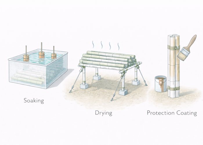 9. Processo de tratamento do bambu